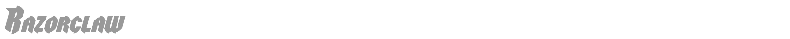 Razorclaw font preview